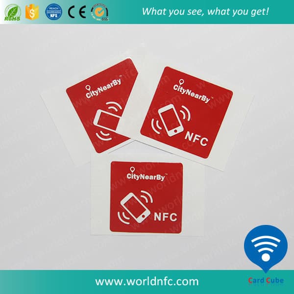 ISO14443A  13_56MHz Paper or PVC Printed NTAG213 NFC Sticker